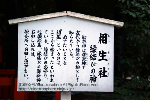 京都　下賀茂神社/糺の森　相生社